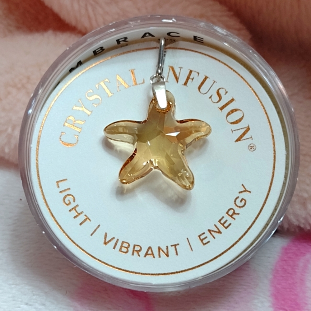 ALEX AND ANI CRYSTAL INFUSION SANDY STARFISH CHARM